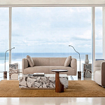 Приставной столик из массива дерева Walnut варинант исполнения - 8 | Loft Concept в Новосибирске