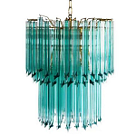 Дизайнерская люстра Blue Lagoon glass бирюзовое стекло  варинант исполнения - 1 | Loft Concept в Новосибирске