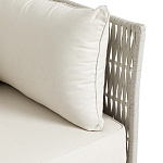 Диван садовый с плетеными ремешками и спинкой  Kleo варинант исполнения - 3 | Loft Concept в Новосибирске