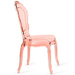 Прозрачный стул розовый LOUIS GHOST CHAIR Pink варинант исполнения - 3 | Loft Concept в Новосибирске