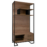 Стеллаж под TV в стиле лофт с открытыми полками и ящиками Urban Style Space варинант исполнения - 1 | Loft Concept в Новосибирске