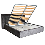 Кровать двуспальная серая с подъемным механизмом  Selecting the Best варинант исполнения - 2 | Loft Concept в Новосибирске