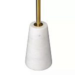 Кофейный столик с круглой столешницей на белом мраморном основании Original Foundation варинант исполнения - 5 | Loft Concept в Новосибирске