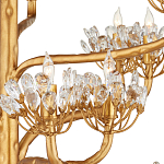 Люстра золотая в виде растения Golden Flower Glade варинант исполнения - 1 | Loft Concept в Новосибирске