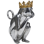 Статуэтка обезьяна в короне серебряная Golden Monkey варинант исполнения - 4 | Loft Concept в Новосибирске
