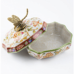 Фарфоровая шкатулка с бронзовой стрекозой Eden Garden варинант исполнения - 4 | Loft Concept в Новосибирске