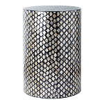 Столик круглый с инкрустацией Laura Black варинант исполнения - 1 | Loft Concept в Новосибирске