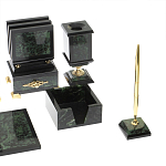 Настольный письменный набор из нефрита в подарочной коробке Victorious варинант исполнения - 5 | Loft Concept в Новосибирске