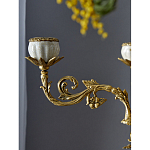 Подсвечник белый Попугай из фарфора с бронзовыми элементами Eden Garden варинант исполнения - 7 | Loft Concept в Новосибирске