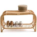 Скамья для прихожей из стеблей ротанга Willa Rattan Bench варинант исполнения - 2 | Loft Concept в Новосибирске