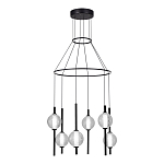 Люстра светодиодная с 6-ю сферическими стеклянными плафонами Splatter варинант исполнения - 1 | Loft Concept в Новосибирске