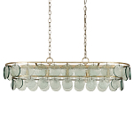 Люстра овальной формы с каскадом из декоративных элементов Harmony of Light варинант исполнения - 3 | Loft Concept в Новосибирске