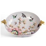 Белое фарфоровое блюдо с изображением бабочек Eden Garden варинант исполнения - 2 | Loft Concept в Новосибирске