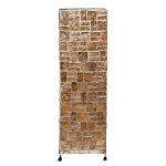 Торшер из перламутра на металлическом каркасе Indonesian Tower 2 варинант исполнения - 1 | Loft Concept в Новосибирске