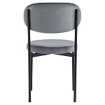 Стул с круглым сиденьем на металлическом основании ALFIE CHAIR Grey варинант исполнения - 3 | Loft Concept в Новосибирске