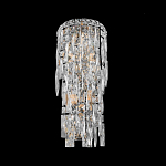 Бра с каскадом из прозрачного хрусталя и корпусом из металла цвета хром Constant Sparks варинант исполнения - 3 | Loft Concept в Новосибирске