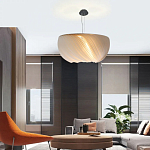 Подвесной светильник с белыми изящными декоративными лепестками Volumetric Petal Lamp варинант исполнения - 5 | Loft Concept в Новосибирске