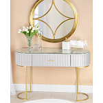 Консоль овальная на золотистых фигруных ножках Wall Console варинант исполнения - 4 | Loft Concept в Новосибирске