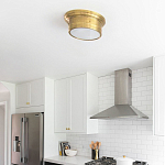 Потолочный светильник круглый цвета состаренная латунь Modern Simple Ceiling Light варинант исполнения - 3 | Loft Concept в Новосибирске