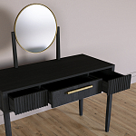 Туалетный Стол с зеркалом Primo Черный дуб варинант исполнения - 7 | Loft Concept в Новосибирске