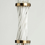 Подвесной светильник с цилиндром из прозрачных стеклянных трубок Nembus варинант исполнения - 7 | Loft Concept в Новосибирске