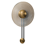 Бра с янтарным стеклянным диском и золотистыми акцентами Savio Glass Disc варинант исполнения - 1 | Loft Concept в Новосибирске