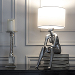 Настольная лампа TERRAMI с абажуром варинант исполнения - 3 | Loft Concept в Новосибирске