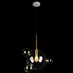 Подвесной светильник со стеклянными плафоном в виде шара и золотыми деталями & Coombes варинант исполнения - 2 | Loft Concept в Новосибирске