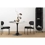 Стул мягкий Alfie Chair черный варинант исполнения - 6 | Loft Concept в Новосибирске