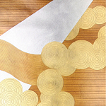 Обои ручная роспись в стиле Арт-деко Namban Colourway SC-290 on Deep Rich Gold gilded paper варинант исполнения - 1 | Loft Concept в Новосибирске