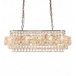 Люстра овальной формы хрустальная в неоклассическом стиле Majesty варинант исполнения - 5 | Loft Concept в Новосибирске