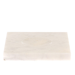 Подставка под шар квадратная из натурального камня Мрамор Белый Natural Stone Sphere Stands варинант исполнения - 1 | Loft Concept в Новосибирске