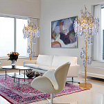 Торшер в виде золотого дерева с листьями FAIRYTREE Light варинант исполнения - 3 | Loft Concept в Новосибирске