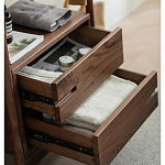 Вешалка деревянная с 2- мя ящиками Moon Walnut Furniture варинант исполнения - 9 | Loft Concept в Новосибирске