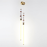 Бра с 2-мя вертикальными акриловыми светодиодными трубками и декоративными шариками PEARLS Suspension варинант исполнения - 1 | Loft Concept в Новосибирске