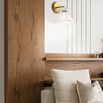 Бра с белым конусным плафоном из стекла Alora Mood варинант исполнения - 9 | Loft Concept в Новосибирске