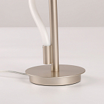 Настольная лампа белым изогнутым плафоном на круглой подставке Luke Lampco Tracer Lamp варинант исполнения - 11 | Loft Concept в Новосибирске