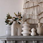 Светло-Бежевое Панно из нитей White Landscape Wall Hanging варинант исполнения - 2 | Loft Concept в Новосибирске