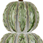 Настольная лампа с фактурным основанием с сочетании белого и зеленого цветов Festoon варинант исполнения - 1 | Loft Concept в Новосибирске