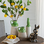 Статуэтка заяц из текстурированной терракоты и покрытый глянцевой краской под бронзу Rabbit Charm  варинант исполнения - 6 | Loft Concept в Новосибирске