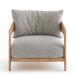 Кресло с каркасом из массива ясеня Deniaud Ash Grey Armchair варинант исполнения - 2 | Loft Concept в Новосибирске