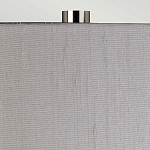 Настольная лампа с цилиндрическим абажуром и прозрачным стеклянным основанием Quintiesse варинант исполнения - 6 | Loft Concept в Новосибирске