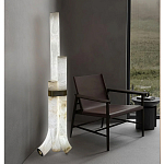 Торшер геометрический с тремя мраморными плафонами Marble Tripod варинант исполнения - 6 | Loft Concept в Новосибирске