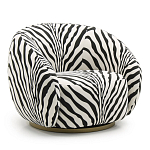 Кресло Bear с принтом Зебра варинант исполнения - 1 | Loft Concept в Новосибирске