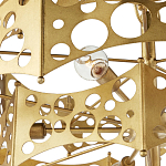 Люстра фигурная золотого цвета Corrugated Panels варинант исполнения - 2 | Loft Concept в Новосибирске