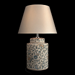 Настольная лампа цилиндрическая с цветочной росписью Lamp Flower Painting варинант исполнения - 3 | Loft Concept в Новосибирске