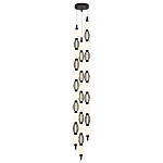 Подвесной светильник светодиодный с белыми сферическими плафонами и декоративными элементами в виде черной сетки HANDLE GRAPE варинант исполнения - 4 | Loft Concept в Новосибирске