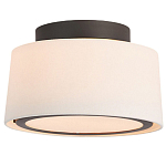 Потолочный светильник с круглым хлопковым абажуром Frosted Diffuser варинант исполнения - 1 | Loft Concept в Новосибирске