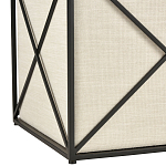 Пуф бежевый с черной металлической рамой Beige Pouf варинант исполнения - 2 | Loft Concept в Новосибирске