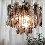 Люстра из круглых стеклянных элементов Vienna варинант исполнения - 2 | Loft Concept в Новосибирске